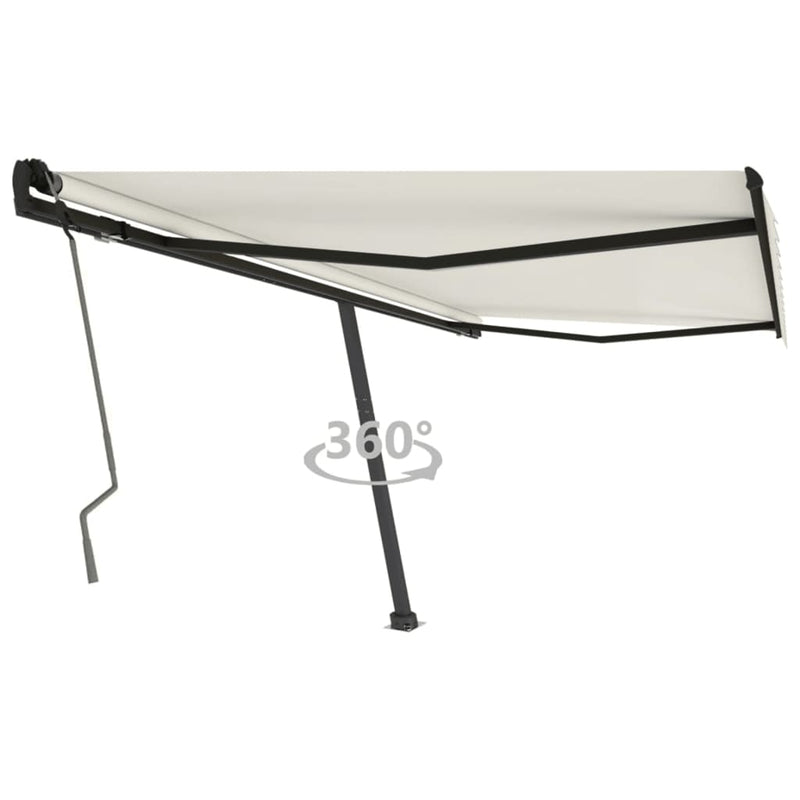 Vidaxl Luifel distaccato manualmente si estende 450x350 cm, colorato