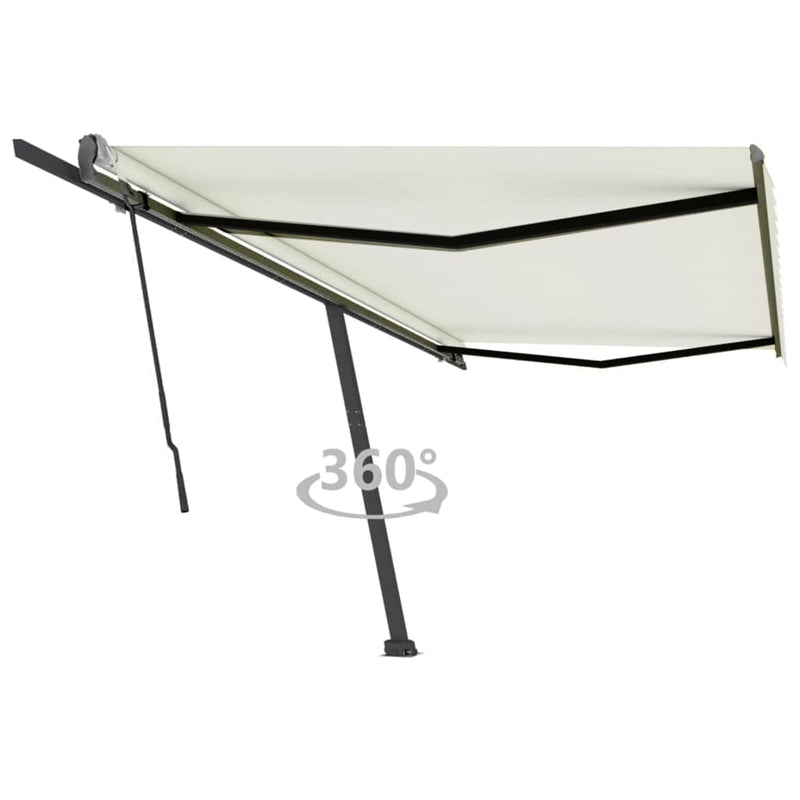 Vidaxl Luifel distaccato manualmente estende una crema da 500x350 cm