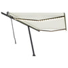 Vidaxl Luifel estendibile manualmente con crema LED 500x350 cm