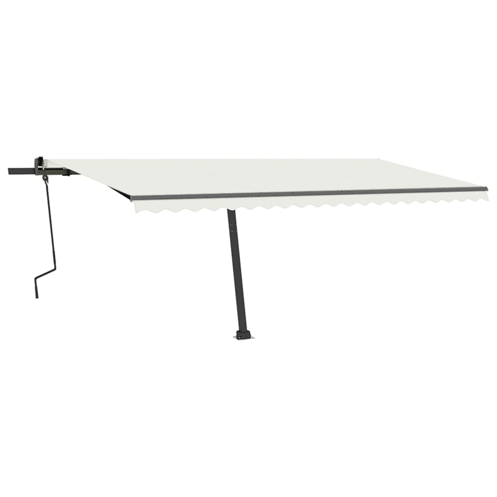 Vidaxl Luifel estendibile manualmente con crema LED 500x350 cm
