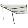 VidaXL Luifel vrijstaand handmatig uittrekbaar 600x350 cm crèmekleurig