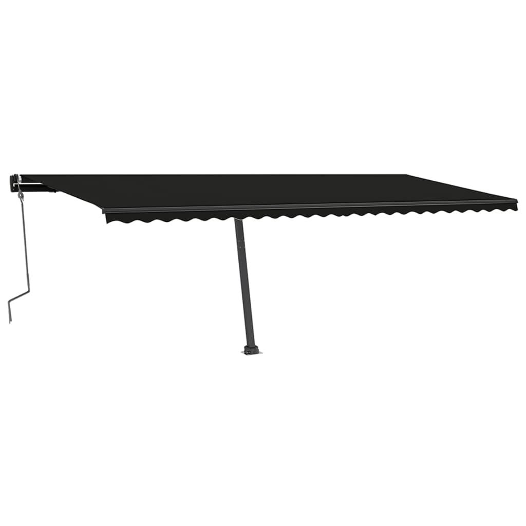 Vidaxl Luifel separado manualmente se extiende 600x350 cm de antracita