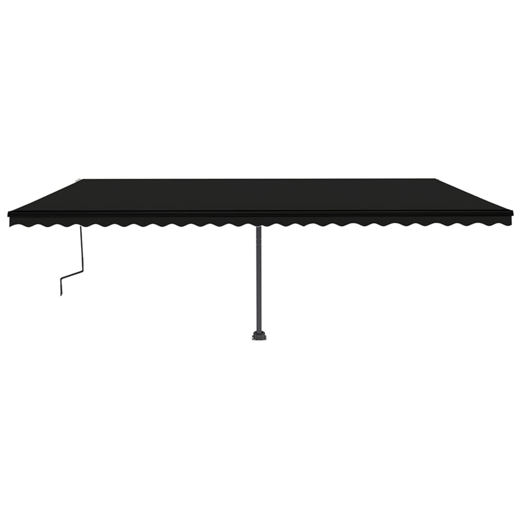 Vidaxl Luifel separado manualmente se extiende 600x350 cm de antracita