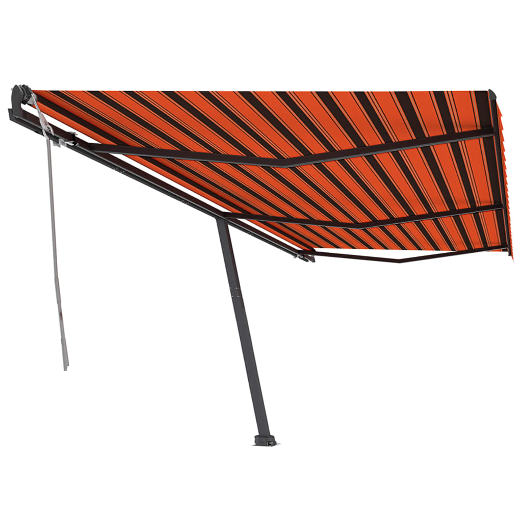 Vidaxl Laifel staccato manualmente estrarre 600x350 cm arancione marrone