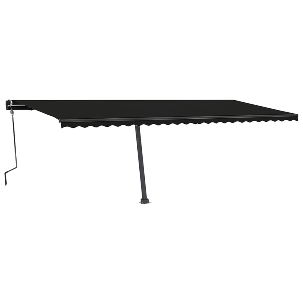 Vidaxl Luifel se puede extender manualmente con color antracita LED 600x350 cm