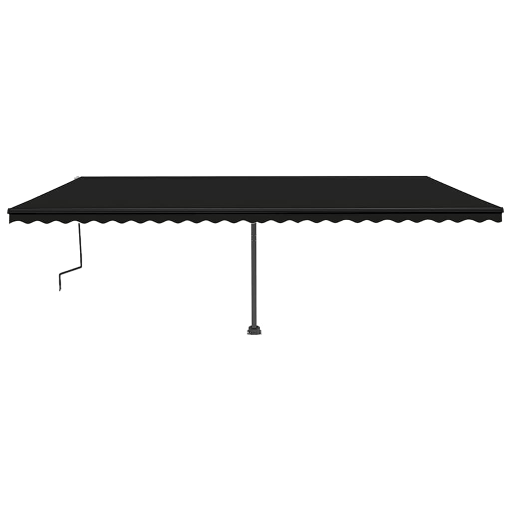 Vidaxl Luifel se puede extender manualmente con color antracita LED 600x350 cm