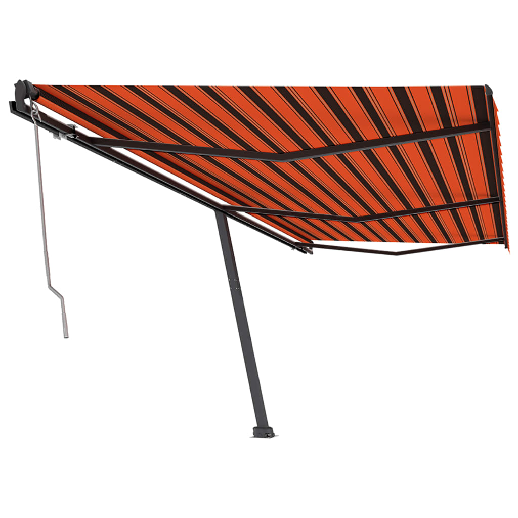Vidaxl Luifel Free -Free Automatic 600x350 cm naranja y marrón