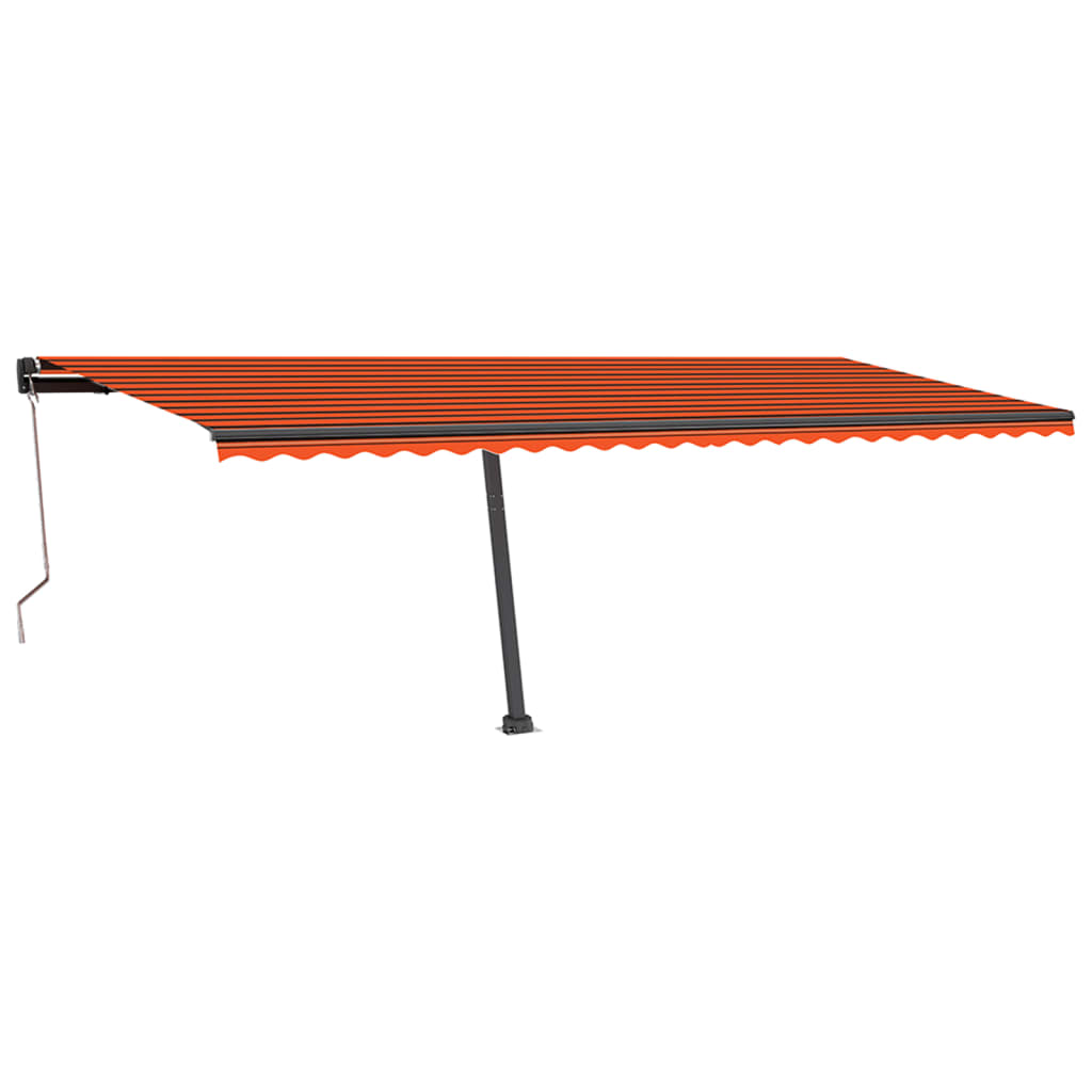 Vidaxl Luifel Free -Free Automatic 600x350 cm naranja y marrón