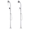 Vidaxl buitendouche met bruine basis 220 cm aluminium