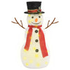 Vidaxl decoratieve sneeuwpop led 60 cm luxe stof