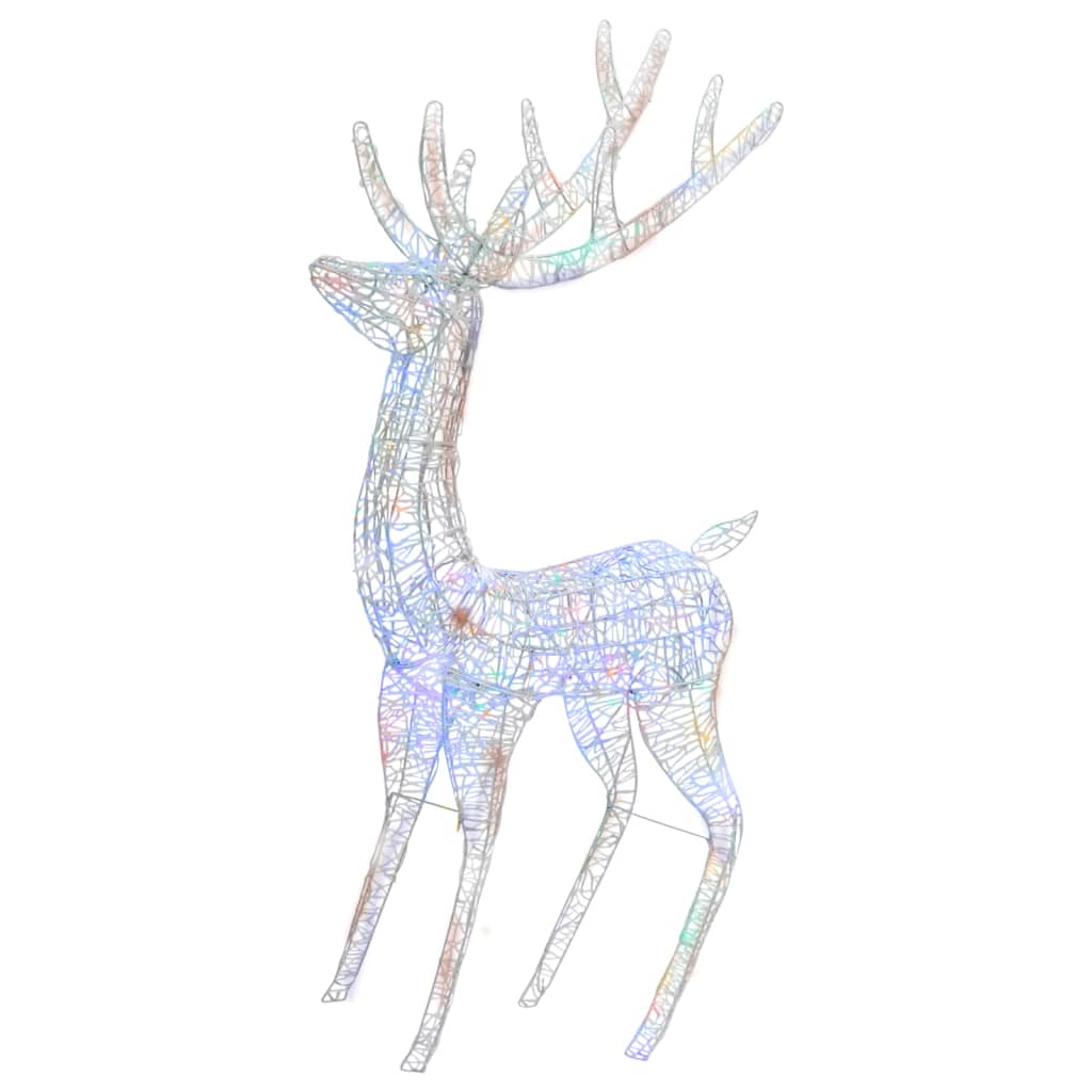 Vidaxl Decoración navideña Reindeer 250 LED ACRYLICA MILICORIO DE 180 CM