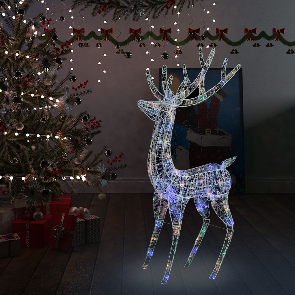 Vidaxl Decoración navideña Reindeer 250 LED ACRYLICA MILICORIO DE 180 CM