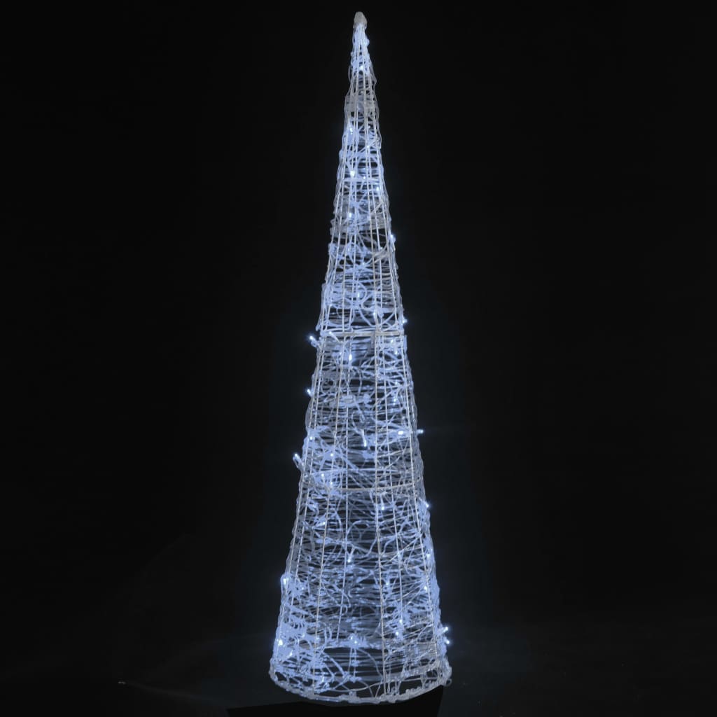 Vidaxl Light Cono Decorativo LED frío Blanco de 120 cm Acrílico