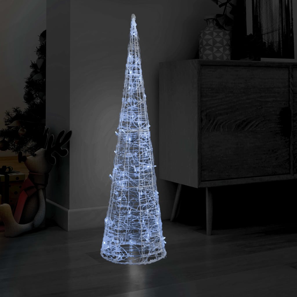 Vidaxl Light Cono Decorativo LED frío Blanco de 120 cm Acrílico