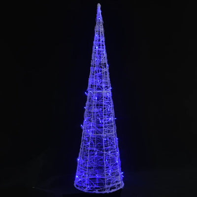 Vidaxl Light Cone Decorative LED Azul 120 cm Acrílico