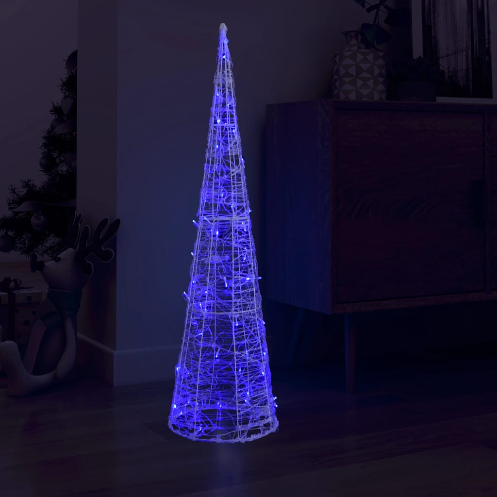 Vidaxl Light Cone Decorative LED Azul 120 cm Acrílico
