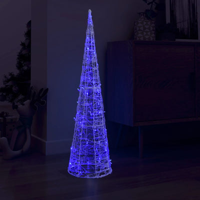 Vidaxl Light Cone Decorative LED Azul 120 cm Acrílico