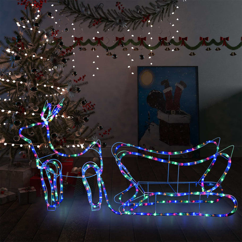 Vidaxl Decoration Reindeer e Slee 252 LED