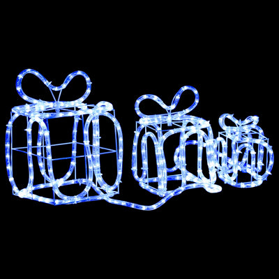 Vidaxl Cajas de regalo de iluminación navideña 180 LED por dentro y por fuera