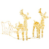 Vidaxl kerstversiering rendieren en slee 160 led's 130 cm acryl