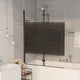 VIDAXL DOCHE DOCHE CLEAD 100x140 cm ESG nero