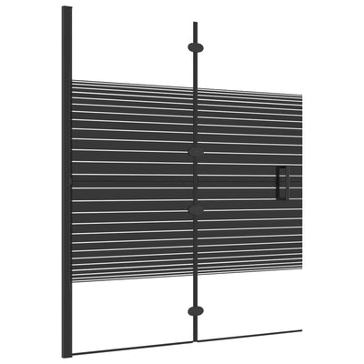 Vidaxl Ducha de ducha Plegable 120x140 cm ESG Negro