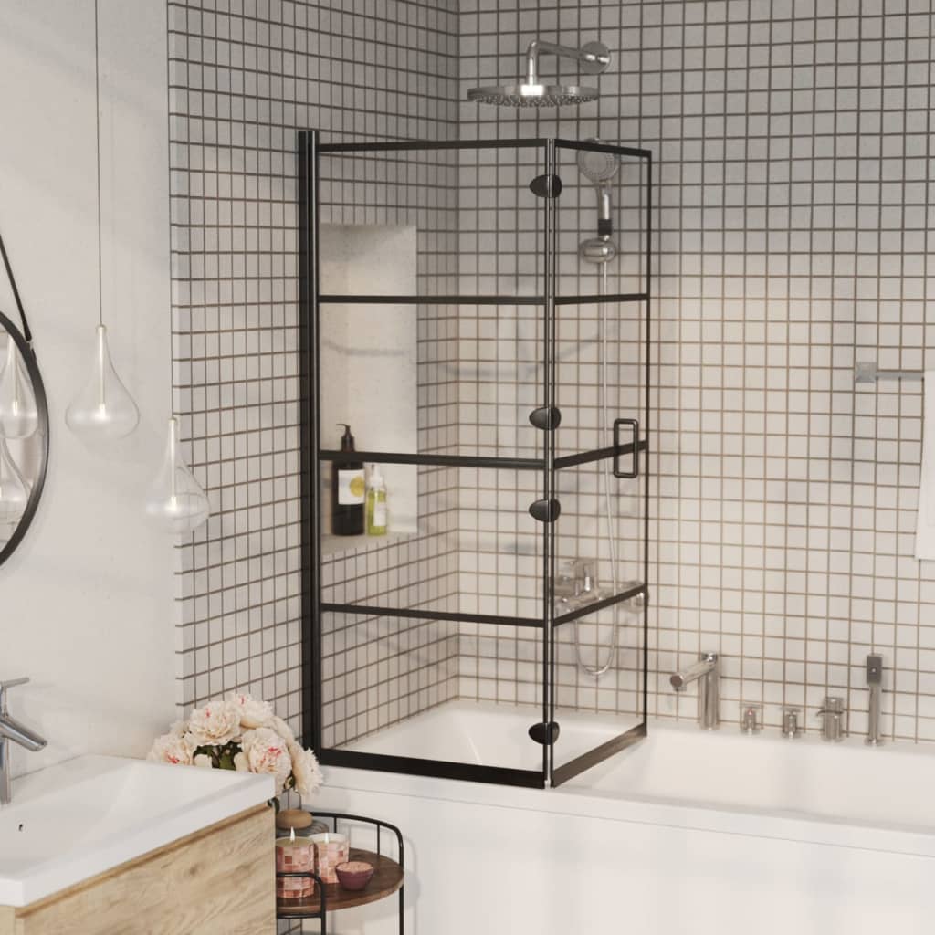 VIDAXL DOCHE DOCHE CLASCIBILE 120x140 cm Black