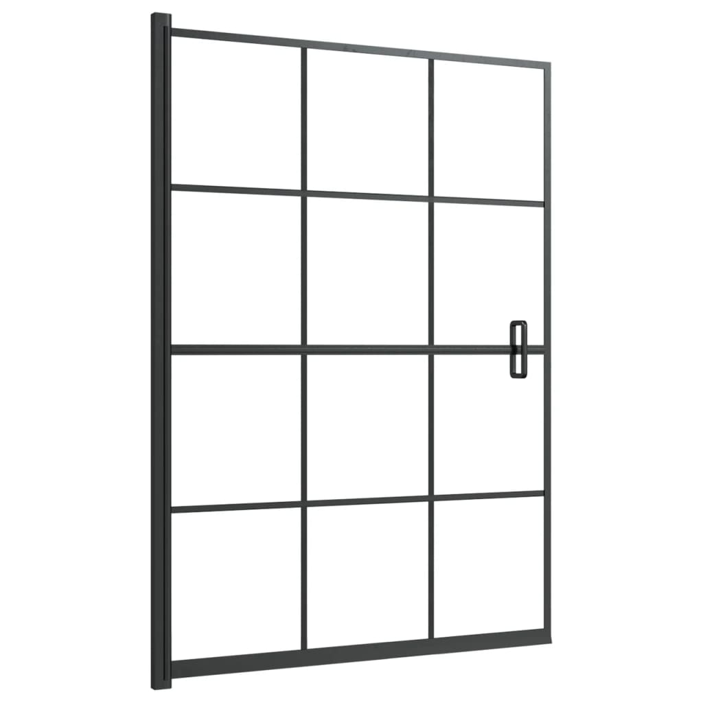 Vidaxl Doccia parete 100x140 cm ESG nero