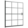 Vidaxl Doccia muro 116x140 cm ESG nero