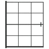 Vidaxl Doccia muro 116x140 cm ESG nero