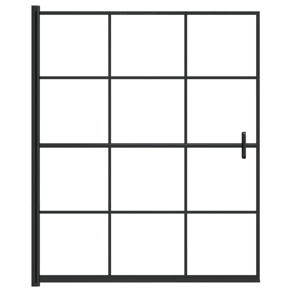 Vidaxl Doccia muro 116x140 cm ESG nero