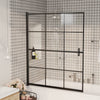 Vidaxl Doccia muro 116x140 cm ESG nero