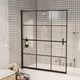 Vidaxl Doccia muro 116x140 cm ESG nero