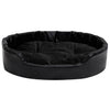 Vidaxl hondenmand 90x79x20 cm pluche en kunstleer zwart