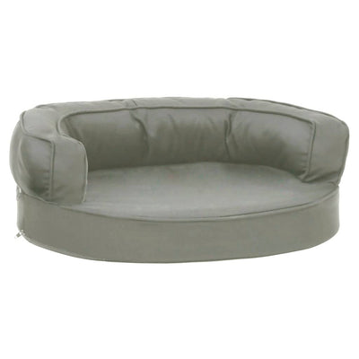 Vidaxl cama para perros lino ergonómico look 60x42 cm gris