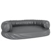 Vidaxl Dog Casket con schiuma ergonomica 88x65 cm in pelle artificiale grigio