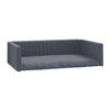 Vidaxl Car cestino per cani lino look 70x45 cm grigio