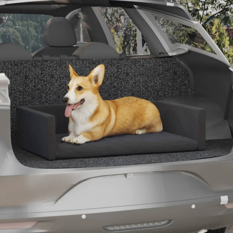Vidaxl Car cestino per cani da cesto Look 70x45 cm nero