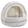 Canasta de gato Vidaxl 40x40x35 cm de gris y crema