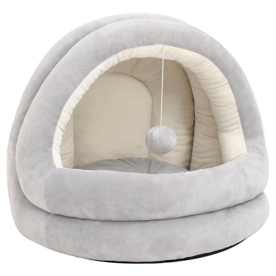 Vidaxl kattenmand 40x40x35 cm grijs en crèmekleurig