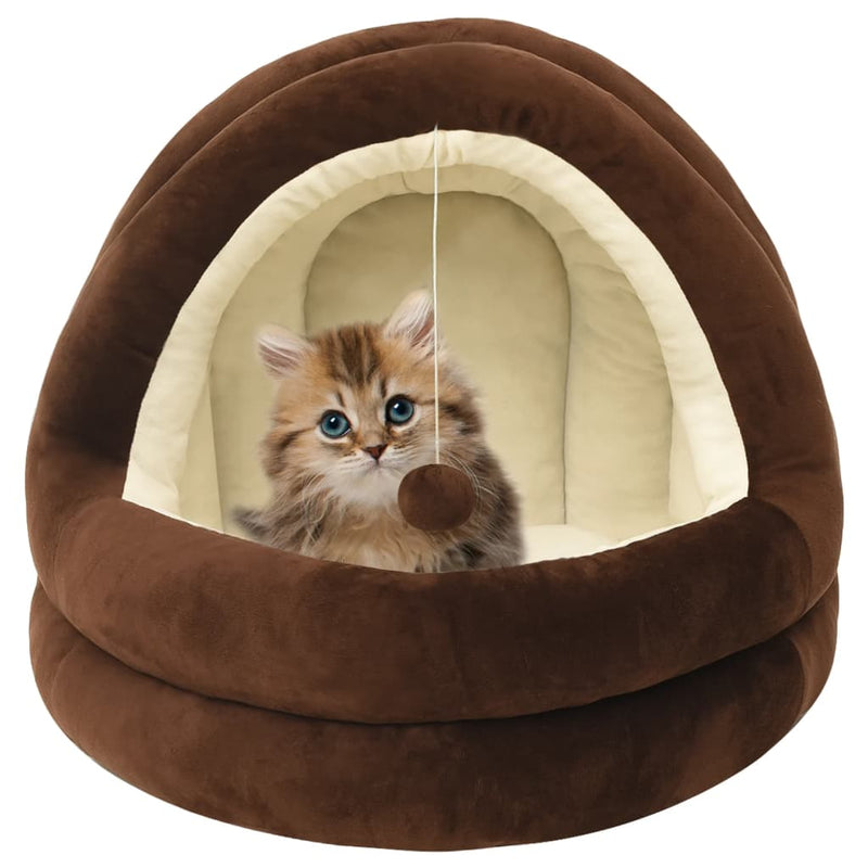 Vidaxl Cat Basket 40x40x35 cm marrone e crema