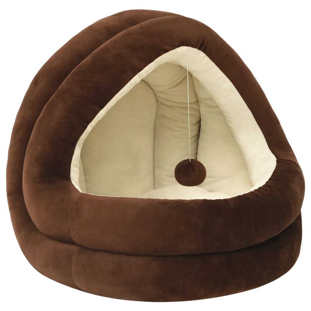 Vidaxl Cat Basket 50x50x45 cm marrone e crema
