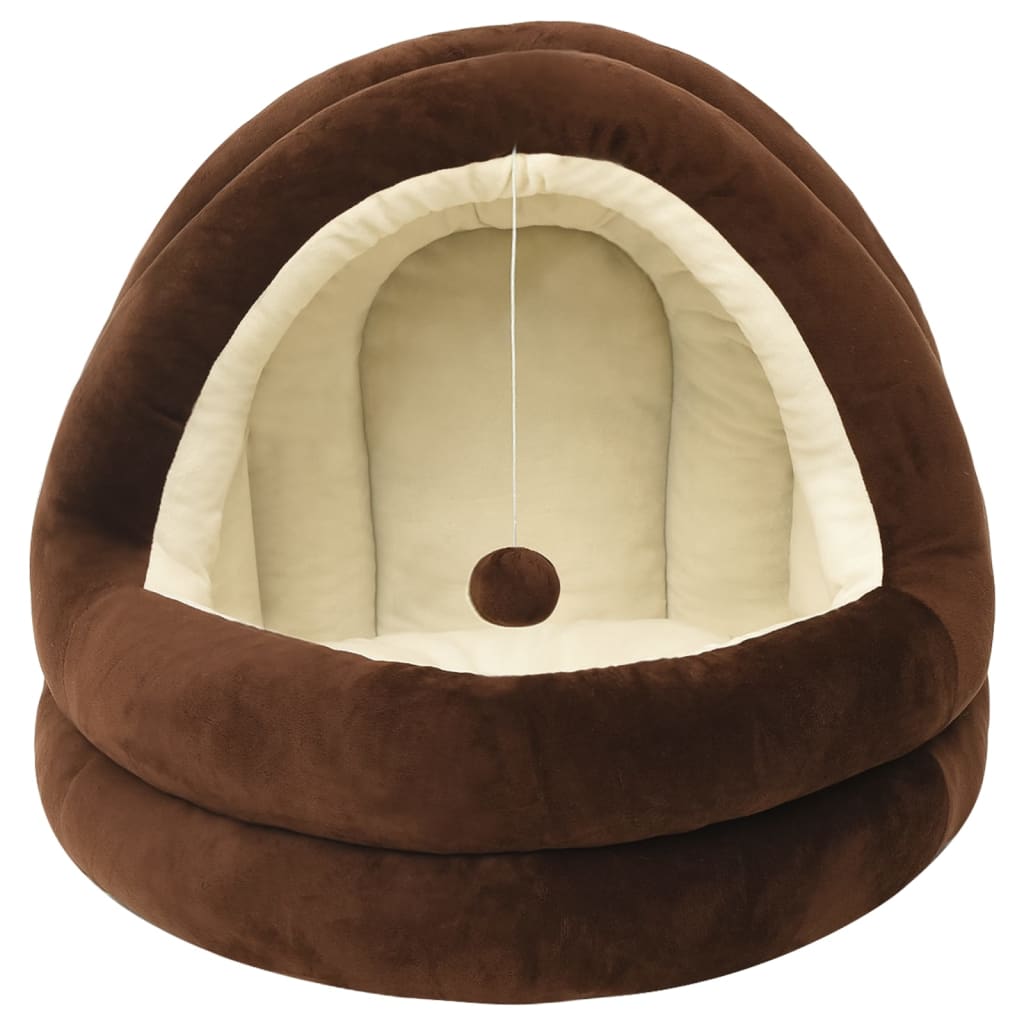 Vidaxl Cat Basket 50x50x45 cm marrone e crema
