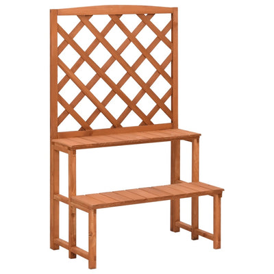 Rack per piante Vidaxl con legno solido 70x42x115 cm