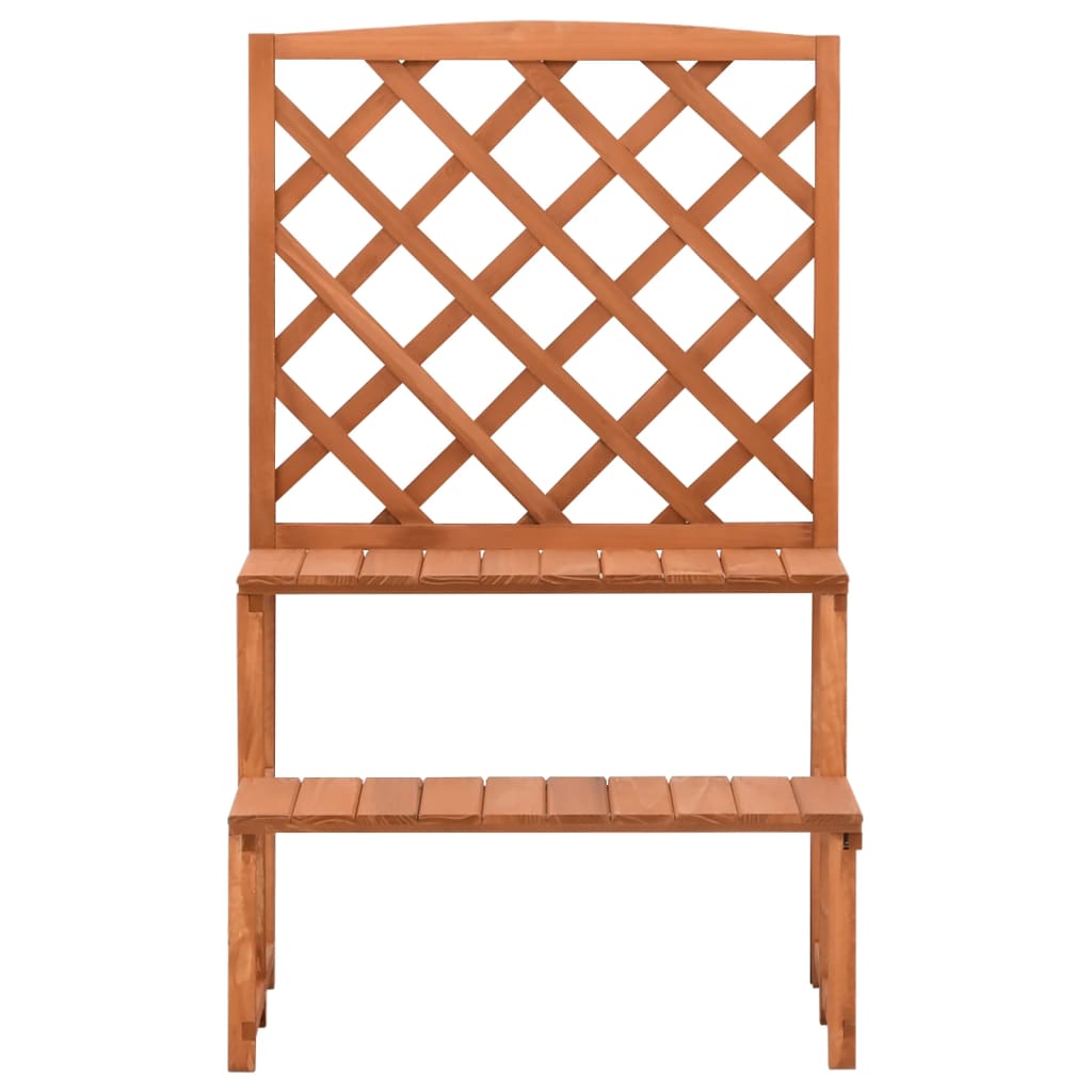 Rack per piante Vidaxl con legno solido 70x42x115 cm