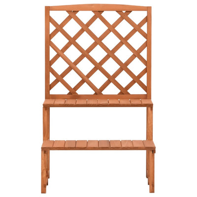 Rack per piante Vidaxl con legno solido 70x42x115 cm