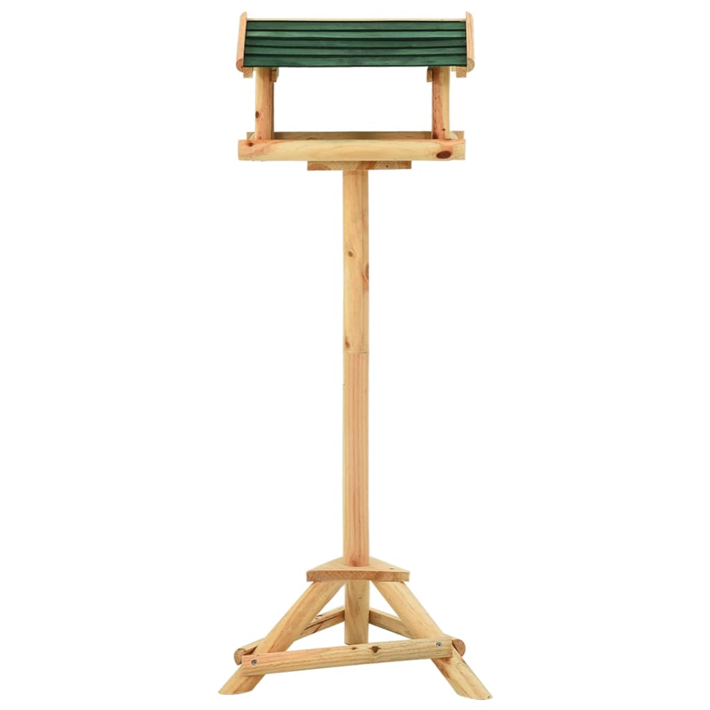Vidaxl Bird Feed con pino sólido de 37x28x100 cm