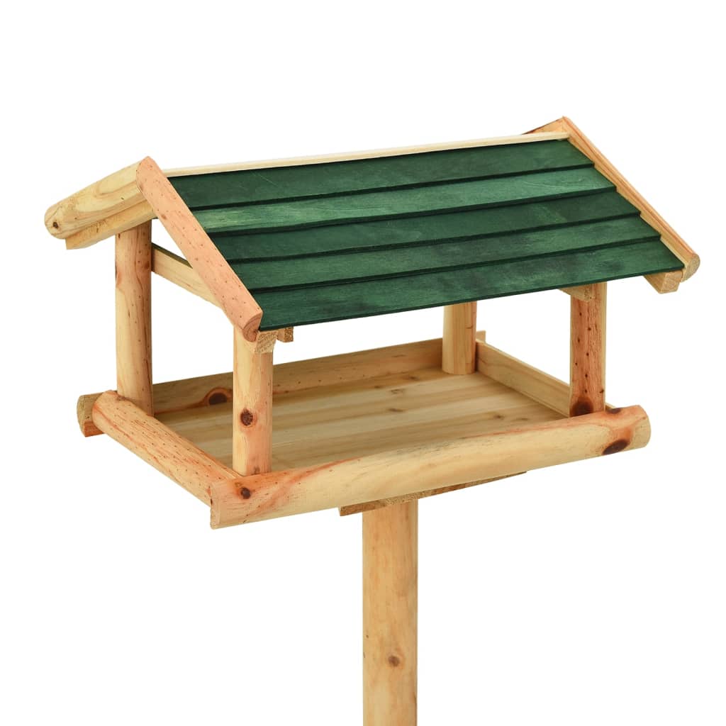 Vidaxl Bird Feed con pino sólido de 37x28x100 cm
