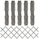 Vidaxl Garden Slat Works 5 ST 180x60 cm Pine Solid Grey