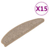 Vidaxl Stair tappetini 15 ST 65x21x4 cm grigio e marrone